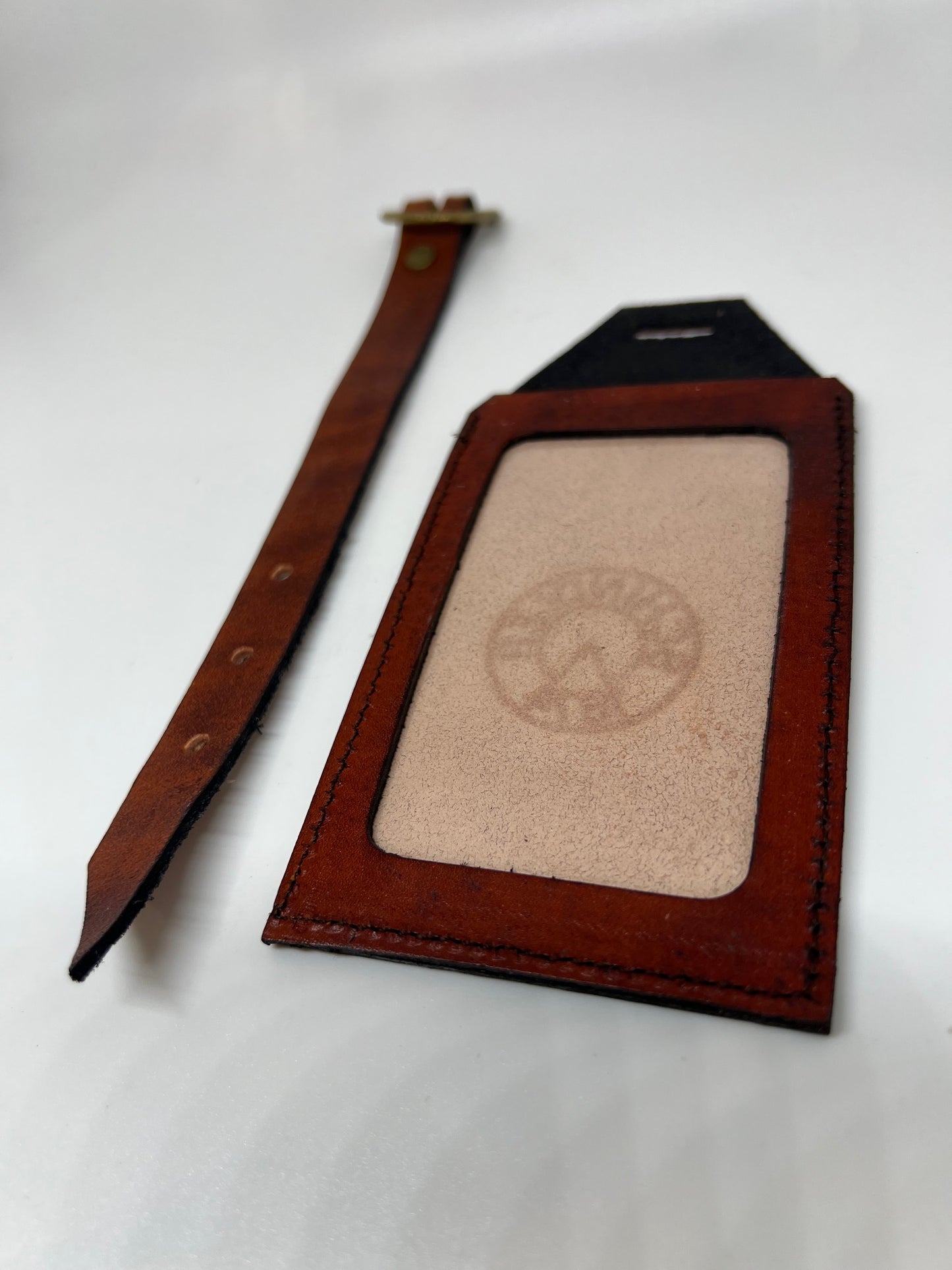 Schindler Leather Luggage Tag
