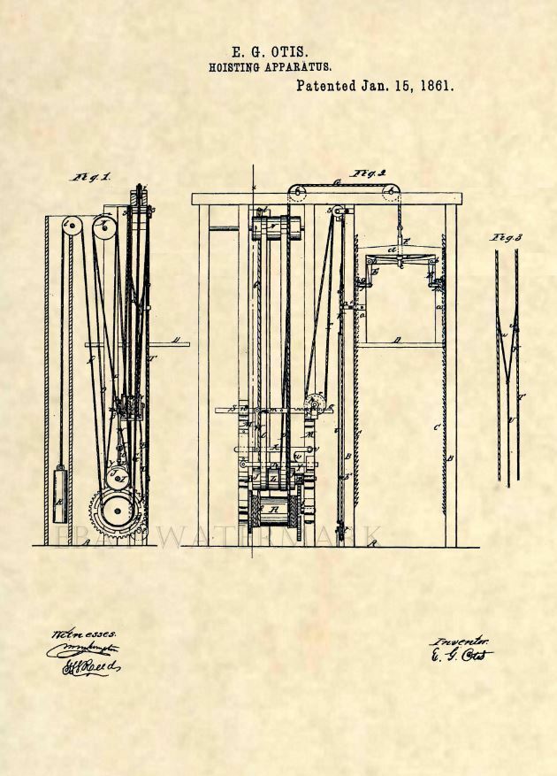 Official Otis Elevator US Patent